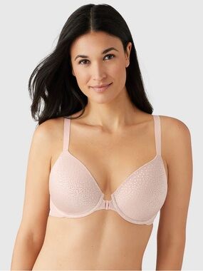 Wacoal Nude Front Closure Underwire Lined T-Shirt Bra Soft Cup 40DD Style 853403
